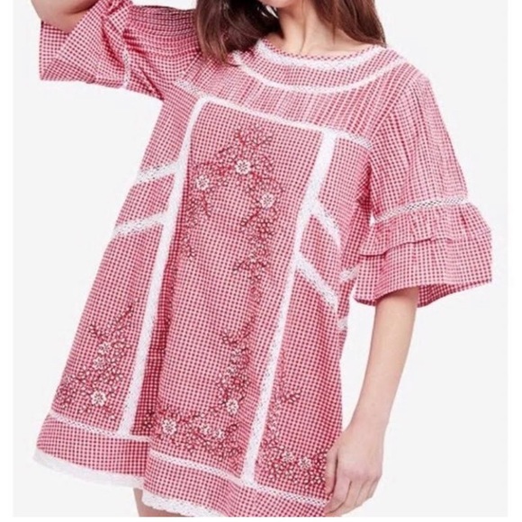 Free People Dresses & Skirts - Free People Sunny Day Gingham Dress